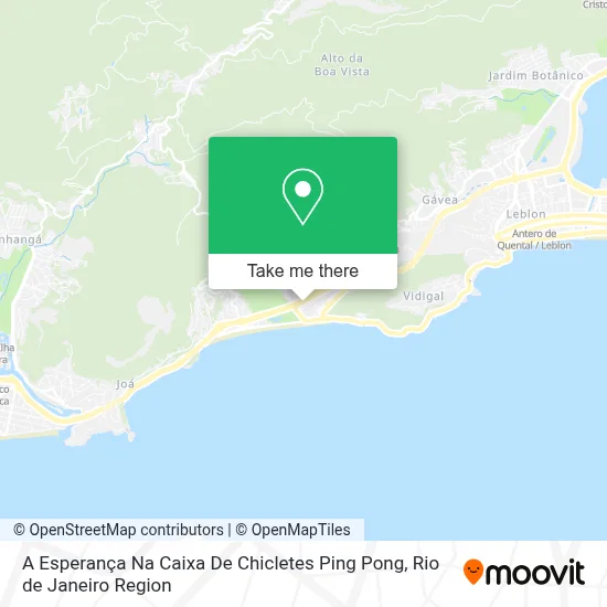 A Esperança Na Caixa De Chicletes Ping Pong map