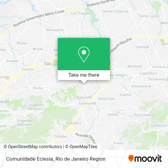 Comunidade Eclesia map