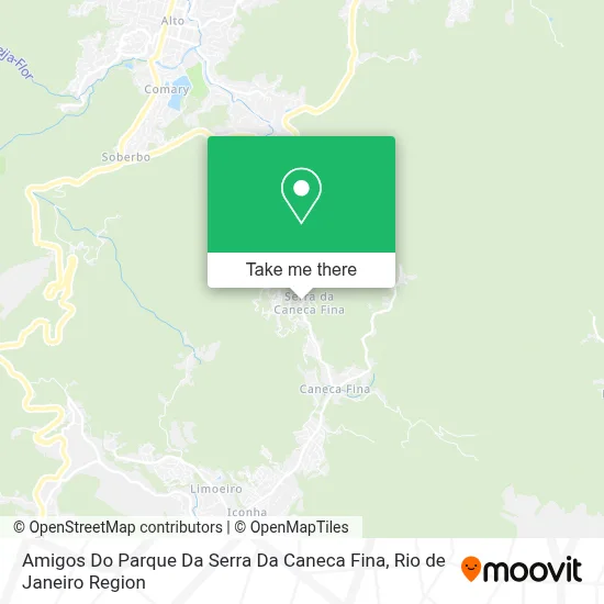 Amigos Do Parque Da Serra Da Caneca Fina map