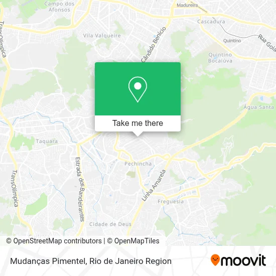 Mudanças Pimentel map
