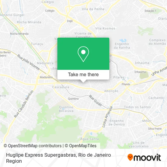 Huglipe Express Supergasbras map