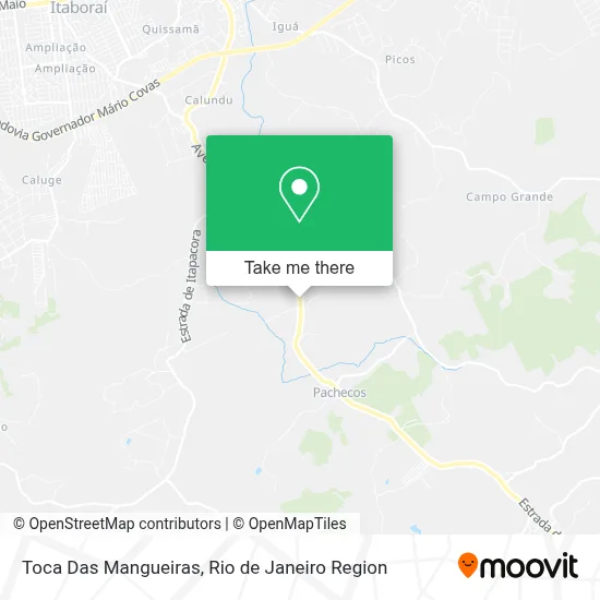 Toca Das Mangueiras map