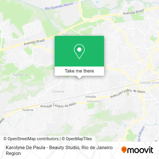 Karolyne De Paula - Beauty Studio map