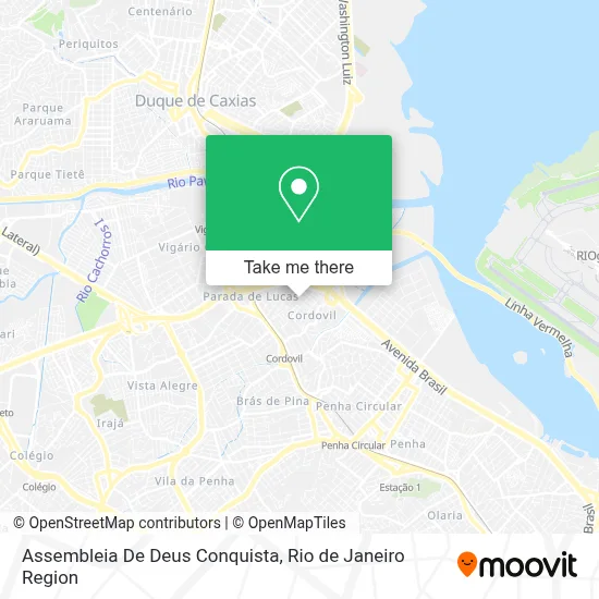 Assembleia De Deus Conquista map