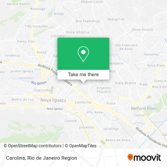 Carolina map