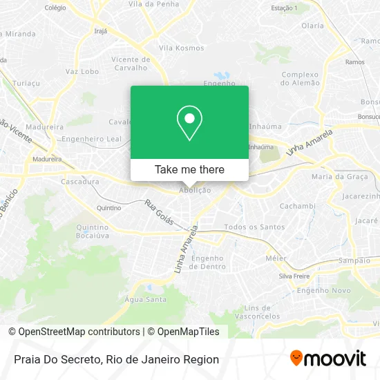 Praia Do Secreto map