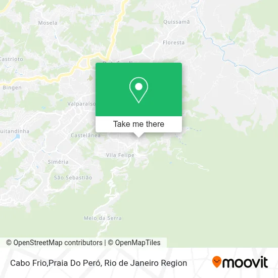 Cabo Frio,Praia Do Peró map