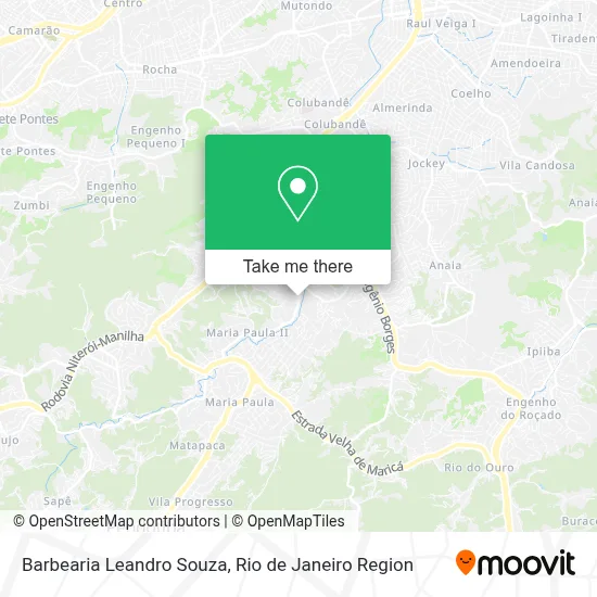 Barbearia Leandro Souza map