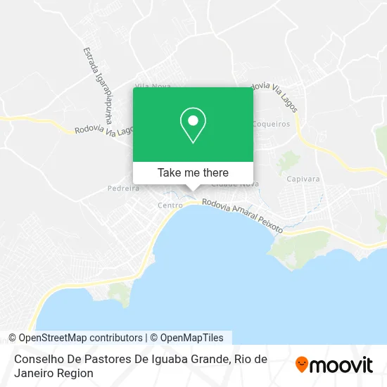Conselho De Pastores De Iguaba Grande map