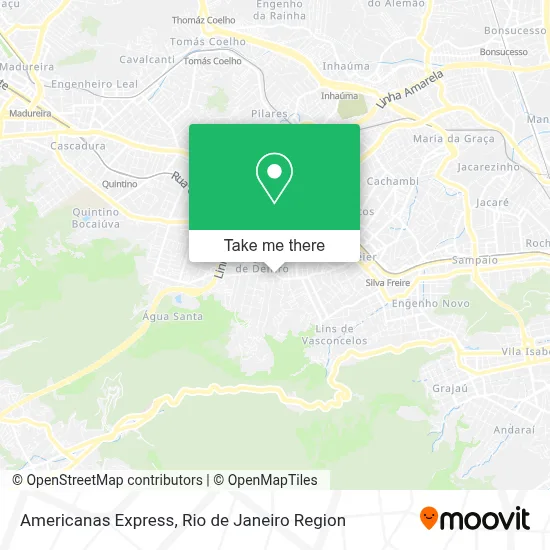 Americanas Express map