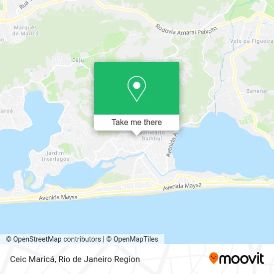 Ceic Maricá map