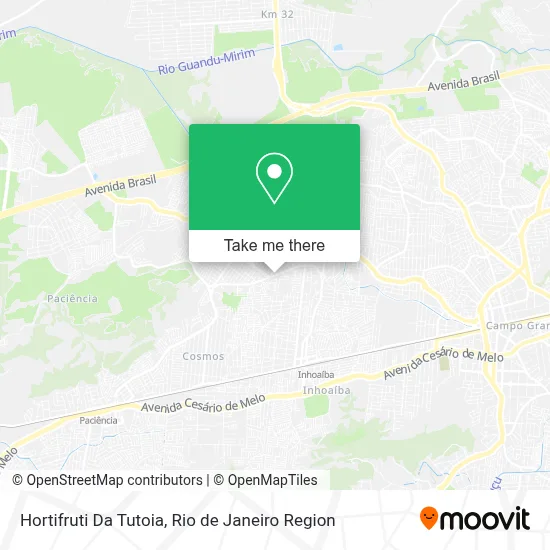 Hortifruti Da Tutoia map