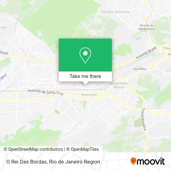 O Rei Das Bordas map