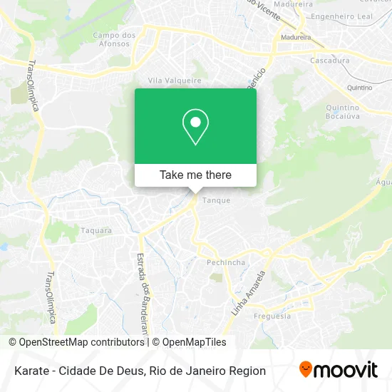 Karate - Cidade De Deus map