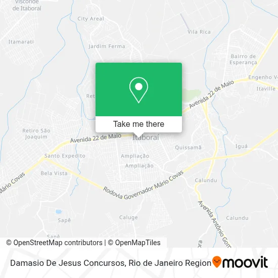 Damasio De Jesus Concursos map
