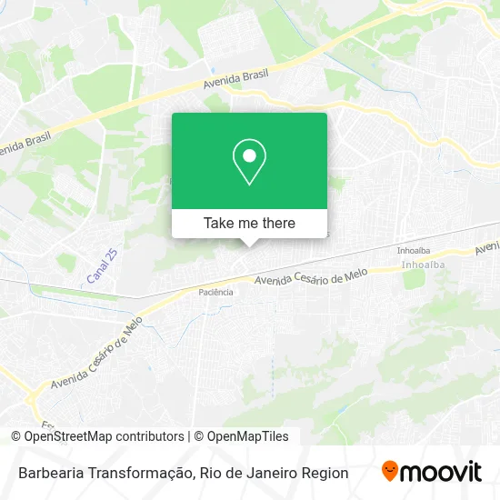 Barbearia Transformação map