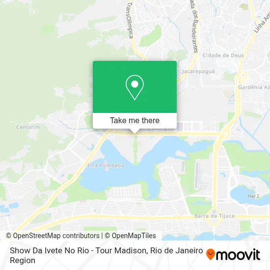 Show Da Ivete No Rio - Tour Madison map