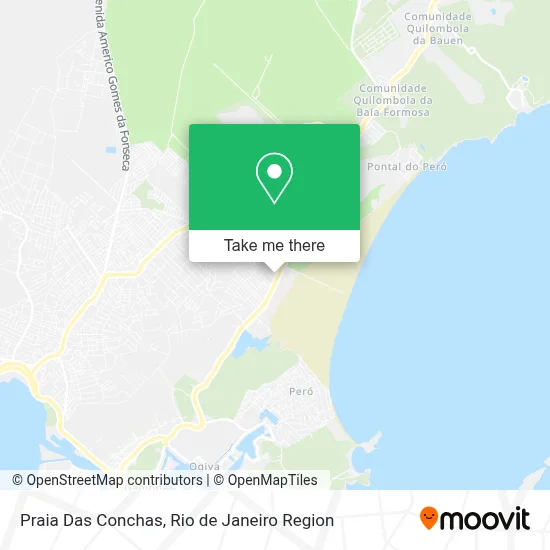 Praia Das Conchas map