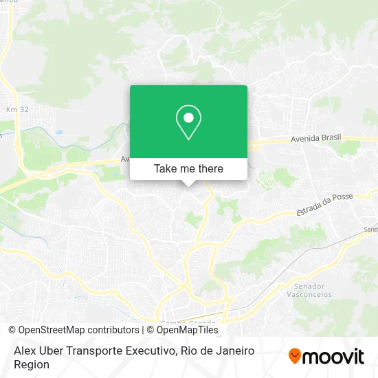 Alex Uber Transporte Executivo map