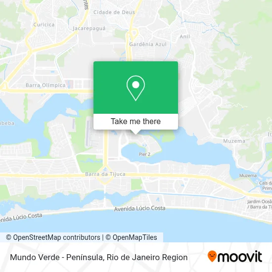 Mundo Verde - Península map