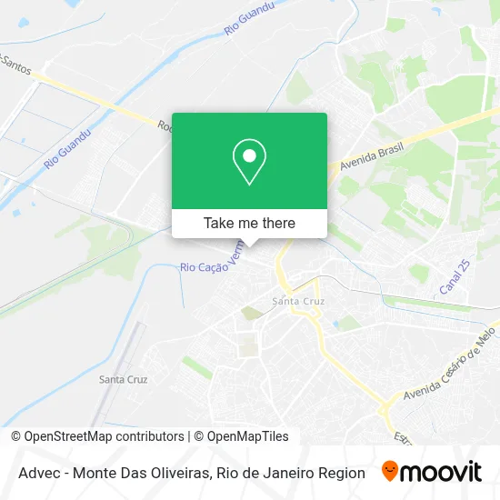 Advec - Monte Das Oliveiras map