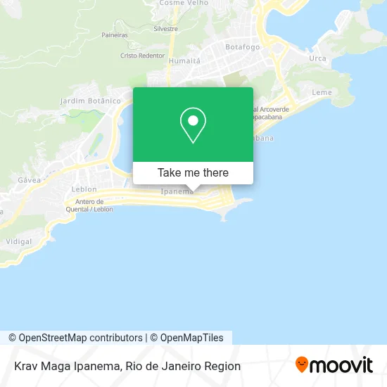 Krav Maga Ipanema map