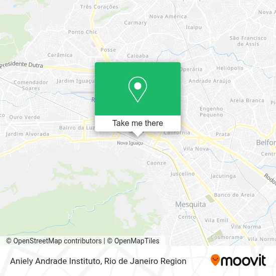 Aniely Andrade Instituto map