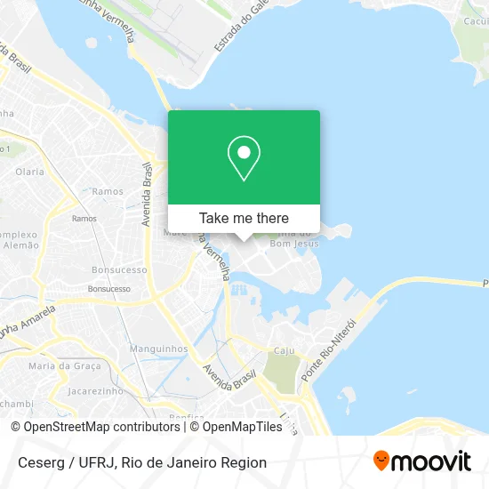 Ceserg / UFRJ map