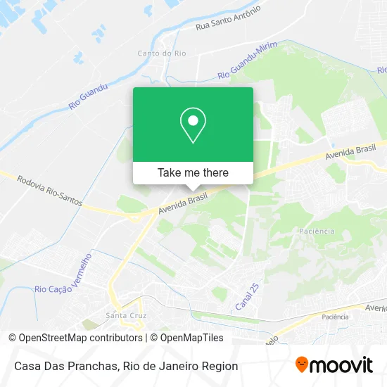 Casa Das Pranchas map