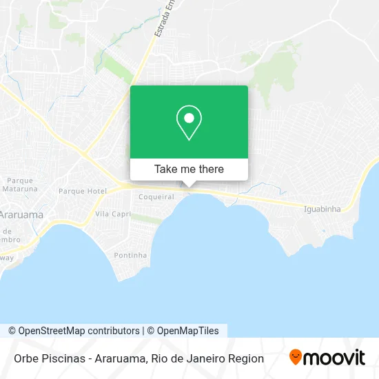 Orbe Piscinas - Araruama map
