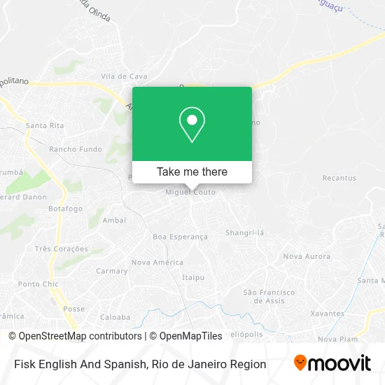 Fisk English And Spanish map