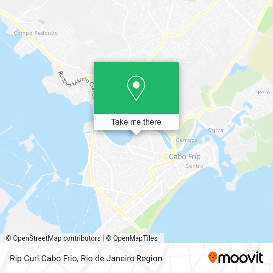Rip Curl Cabo Frio map