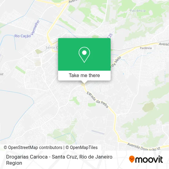 Drogarias Carioca - Santa Cruz map
