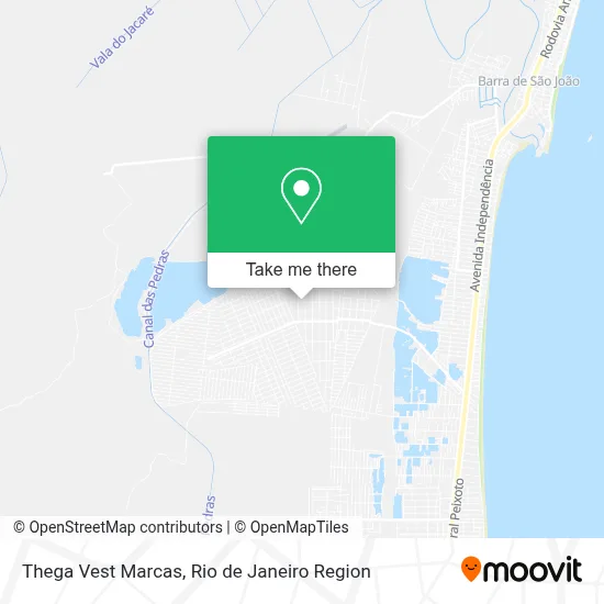 Thega Vest Marcas map