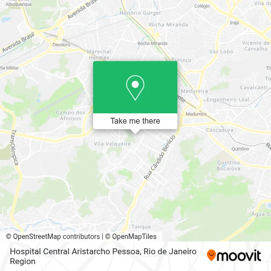 Hospital Central Aristarcho Pessoa map