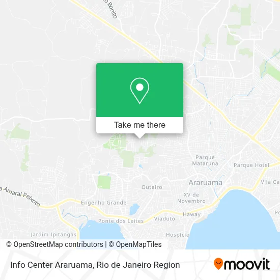 Info Center Araruama map