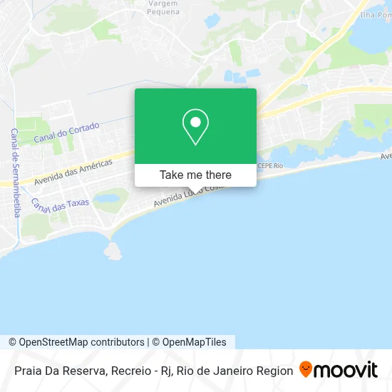 Praia Da Reserva, Recreio - Rj map