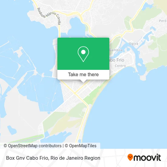 Box Gnv Cabo Frio map