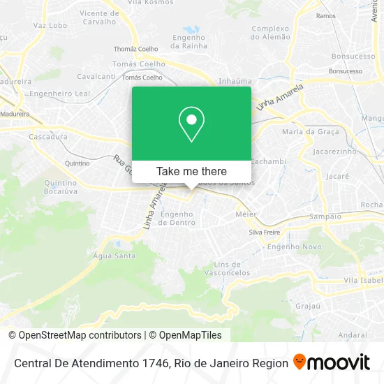 Central De Atendimento 1746 map