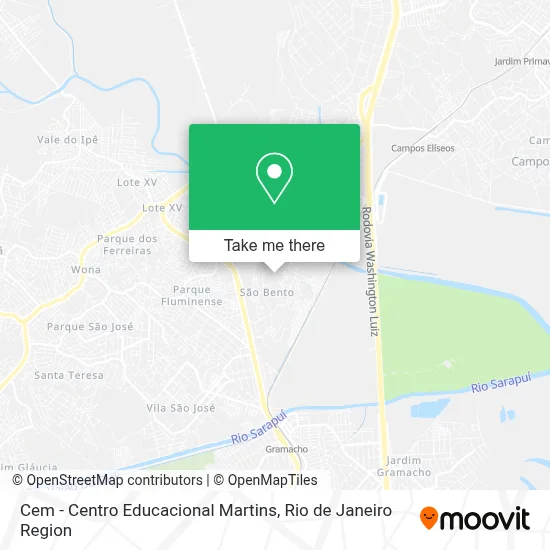 Cem - Centro Educacional Martins map