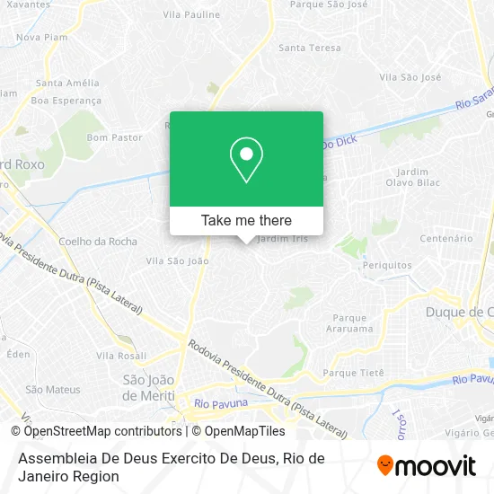 Assembleia De Deus Exercito De Deus map