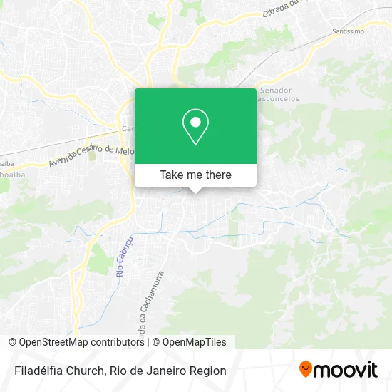 Filadélfia Church map
