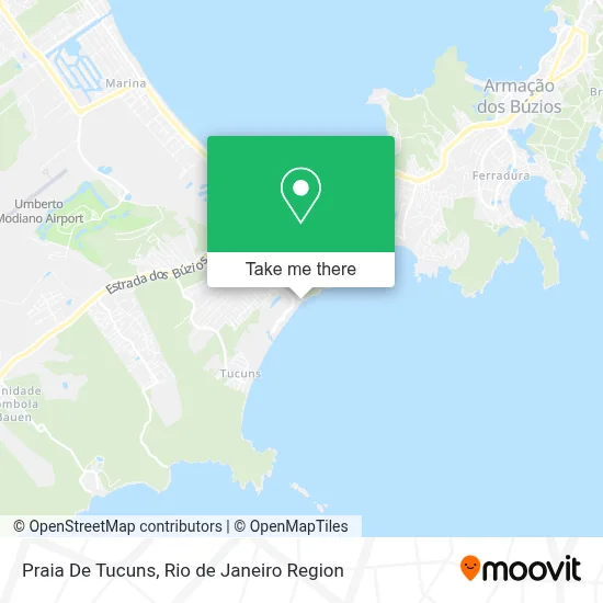 Praia De Tucuns map