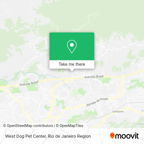 West Dog Pet Center map