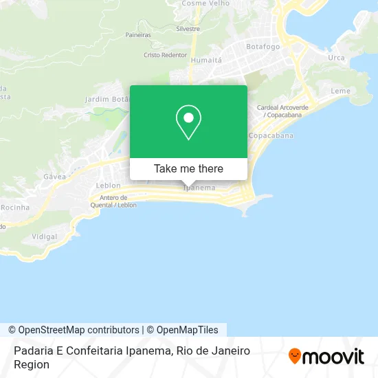 Padaria E Confeitaria Ipanema map