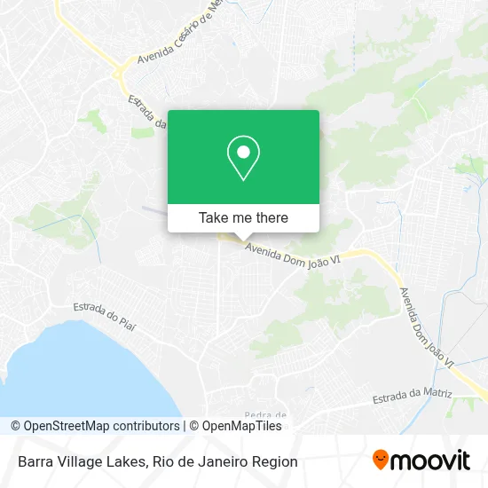 Barra Village Lakes map