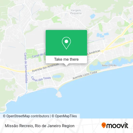 Missão Recreio map