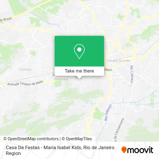 Casa De Festas - Maria Isabel Kids map