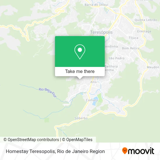 Homestay Teresopolis map