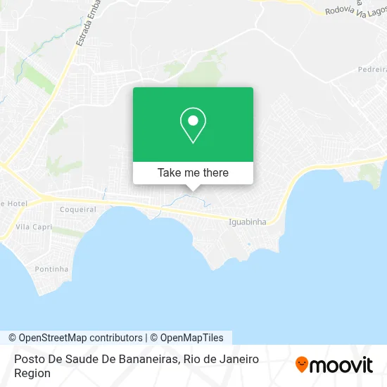 Posto De Saude De Bananeiras map
